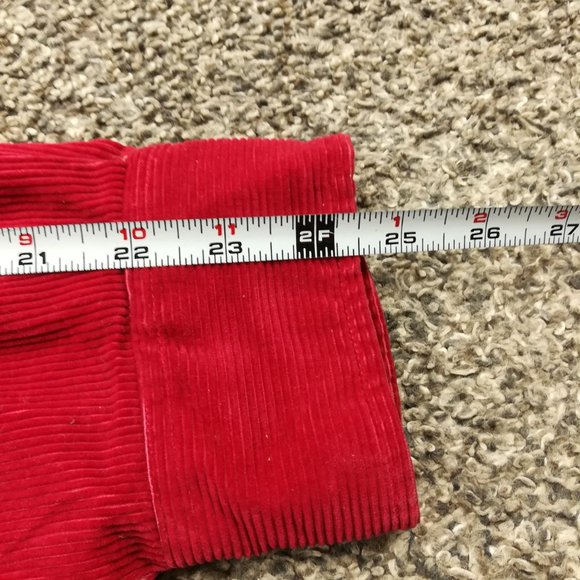 Vintage GAP Shirt Corduroy Long Sleeve Button Down Red Mens XL - Picture 6 of 7